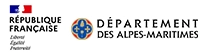 Logo Département des Alpes-Maritimes + Logo République Française