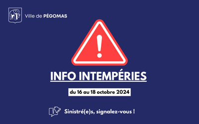 Intempéries du 16 au 18 octobre 2024