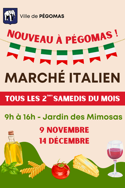 Marché italien Pégomas