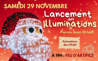 Lancement des illuminations de Noël