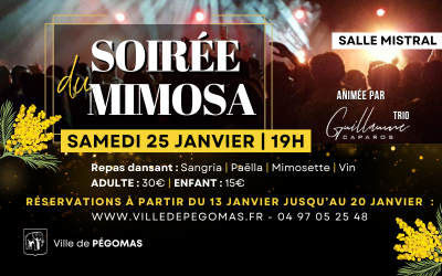 Soirée du mimosa – 25 janvier