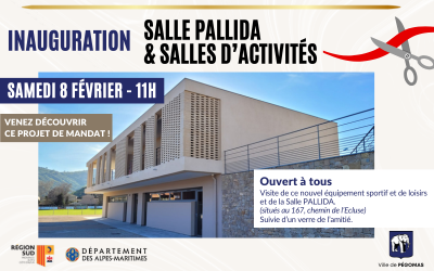 Inauguration : salle Pallida et salles d’activités