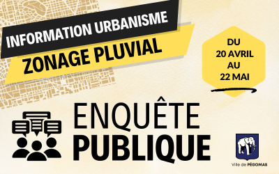 Urbanisme : Enquête publique – Zonage pluvial