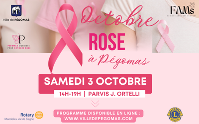 Octobre Rose samedi 3 octobre