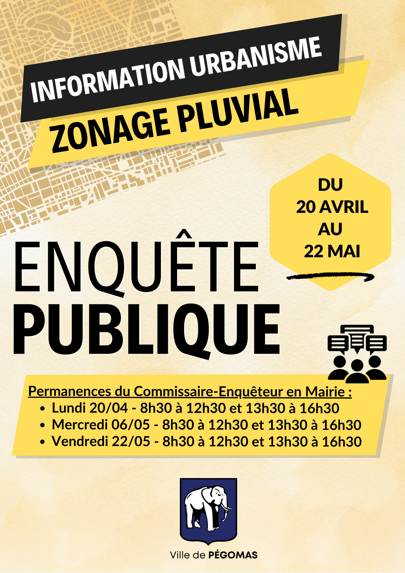 Enquête publique PLU Pégomas 2025