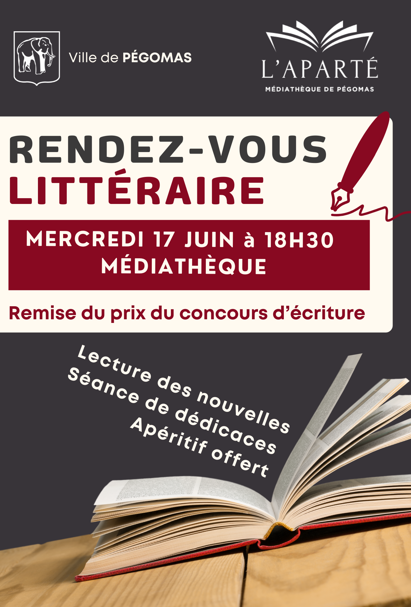 Rdv littéraire 2026 pégomas