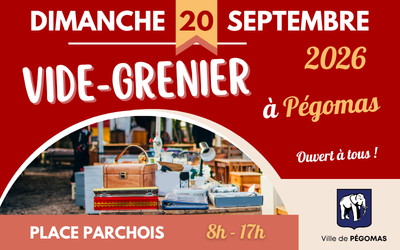 INSCRIPTIONS VIDE-GRENIER dimanche 20 septembre